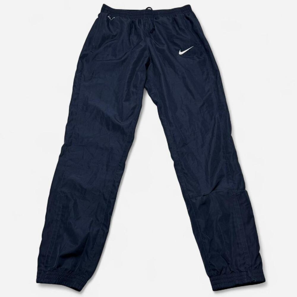 Nike Dri-FIT Navy Track Pants Mens Medium Swoosh Athletic Joggers